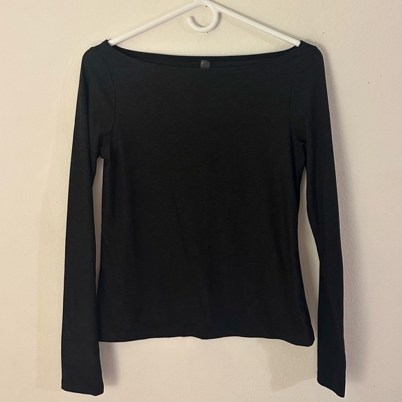 Beyond Yoga Featherweight Shoulder It Pullover - Darkest Night Small - Picture 2 of 6